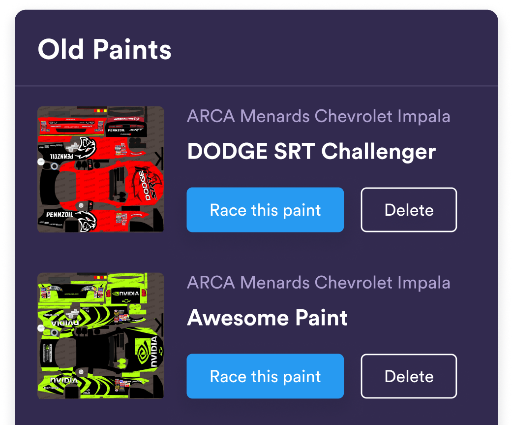 Your old paints are saved